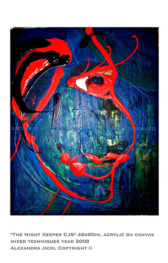 "The-Night-keeper-bold-1000" work by artist Alexandra Jicol